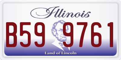 IL license plate B599761