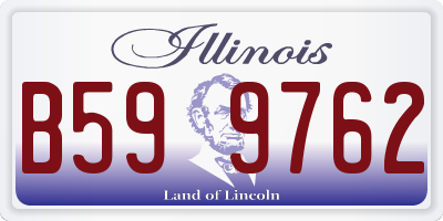 IL license plate B599762