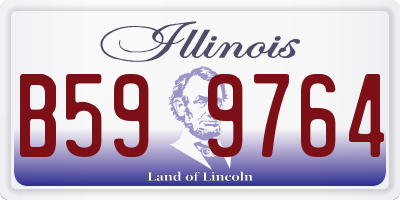 IL license plate B599764