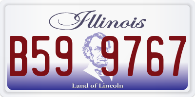 IL license plate B599767