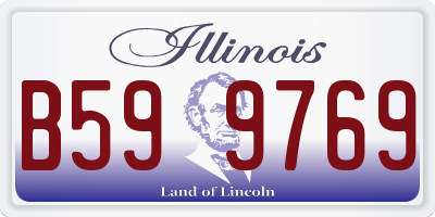 IL license plate B599769