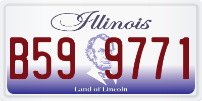 IL license plate B599771
