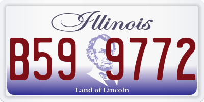 IL license plate B599772