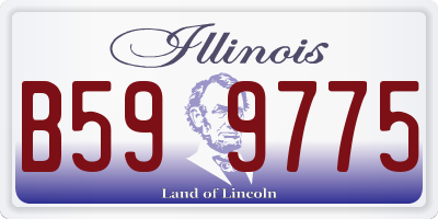 IL license plate B599775