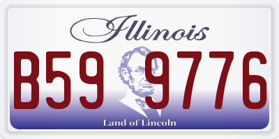 IL license plate B599776