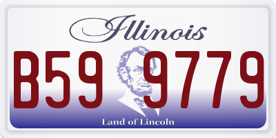 IL license plate B599779