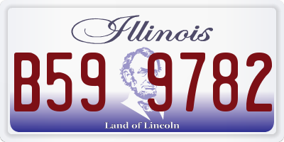 IL license plate B599782