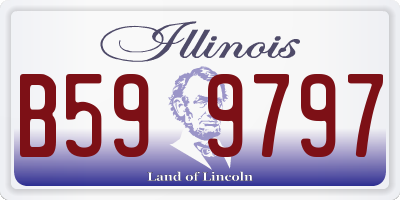 IL license plate B599797