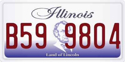 IL license plate B599804