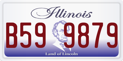 IL license plate B599879