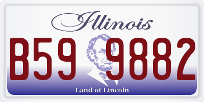 IL license plate B599882