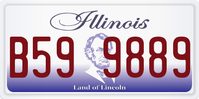 IL license plate B599889