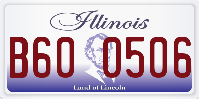 IL license plate B600506
