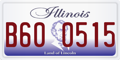 IL license plate B600515