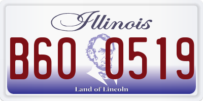IL license plate B600519