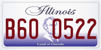IL license plate B600522