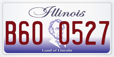 IL license plate B600527