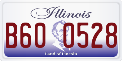 IL license plate B600528