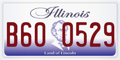 IL license plate B600529