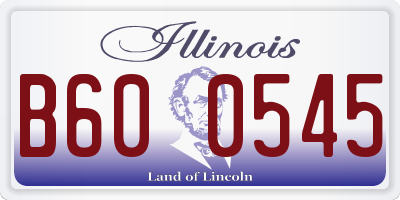 IL license plate B600545