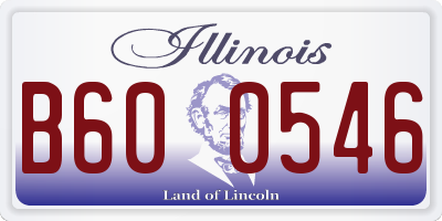 IL license plate B600546