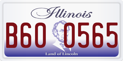 IL license plate B600565