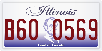 IL license plate B600569