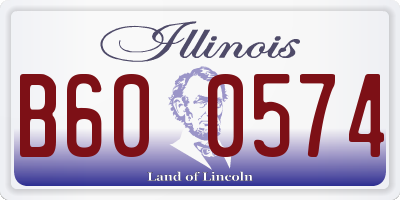 IL license plate B600574