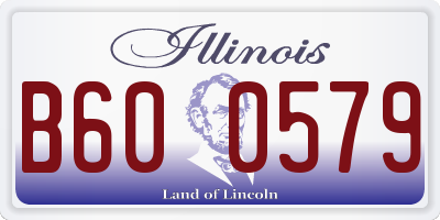 IL license plate B600579