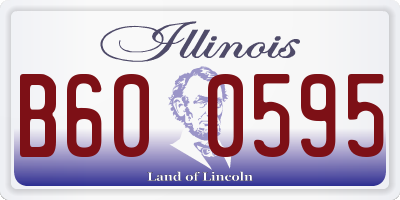 IL license plate B600595