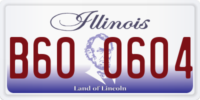 IL license plate B600604
