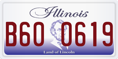 IL license plate B600619