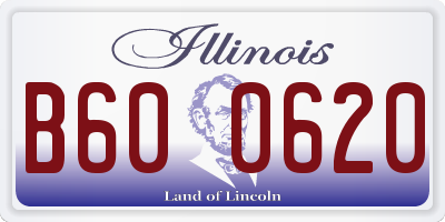 IL license plate B600620