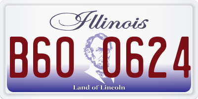 IL license plate B600624