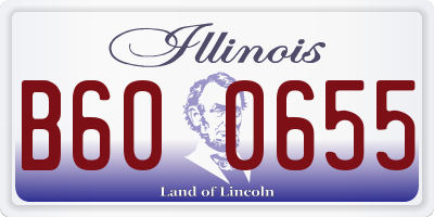 IL license plate B600655