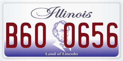 IL license plate B600656