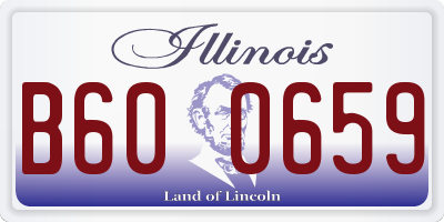 IL license plate B600659