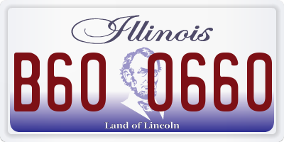IL license plate B600660