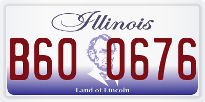 IL license plate B600676