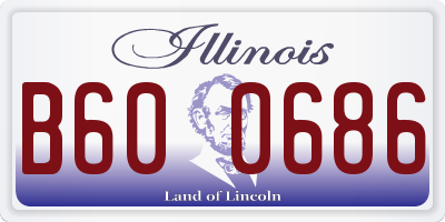 IL license plate B600686