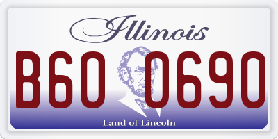 IL license plate B600690