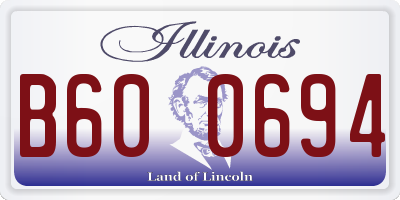 IL license plate B600694