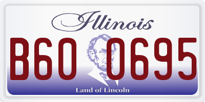 IL license plate B600695
