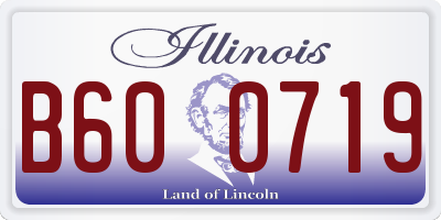 IL license plate B600719