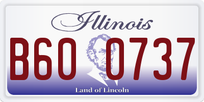 IL license plate B600737