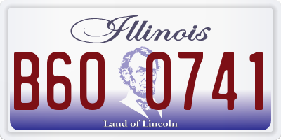 IL license plate B600741
