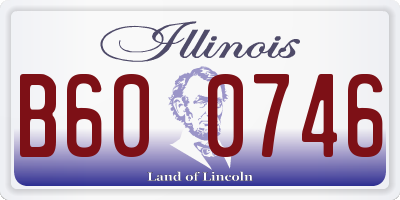 IL license plate B600746