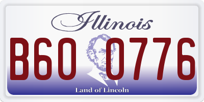 IL license plate B600776