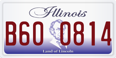 IL license plate B600814