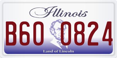 IL license plate B600824